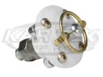 AutoFab Complete 2-9/16" White Urethane Hood Pin Bushing Assembly With Q-Clip, Bolts and Nyloc Nuts