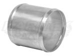 6061 Aluminum Round Tubing 3" Outside Diameter 3" Long Coupler With Bead Rolled Edges