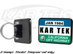 Axia Alloys Black Anodized Billet Aluminum Clamp On California OHV Green Sticker Registration Plate