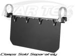 Axia Alloys Clamp On Black Anodized Billet Aluminum Solid Black Sun Visor