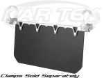 Axia Alloys Clamp On Clear Anodized Billet Aluminum Solid Black Sun Visor
