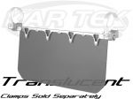 Axia Alloys Clamp On Clear Anodized Billet Aluminum Translucent Tinted Sun Visor