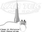 Axia Alloys Clear Anodized Billet Mount For A NGP No Ground Plane VHF or UHF Race Radio Antenna
