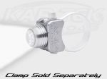 Axia Alloys USB Rechargeable Clear Anodized Billet Aluminum LED Dome Light With USB Cable