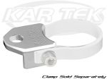 Axia Alloys Clear Anodized Billet Aluminum Light Or Whip Mount With 1/2" Hole For A Vertical Tube