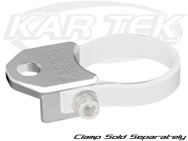 Axia Alloys Clear Anodized Billet Aluminum Light Mount With 3/8" Hole For A Vertical Tube