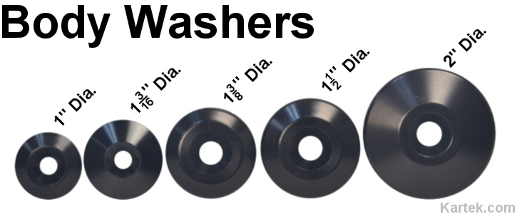 billet aluminum body washers for fiberglass fenders bed sides bodies or hoods