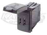 Blue Sea Systems Contura Switch Panel Dual 4.8 Amp USB Charger Outlets