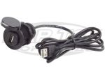 Blue Sea Systems Dash Mount 5 Foot USB Extension Cable Bolts In A 1-1/8" Hole