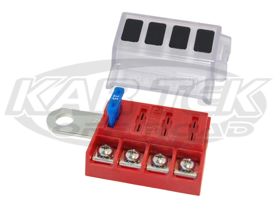 Blue Sea Systems 4 Circuit Positive ATO Fuse Block Bolts Directly To