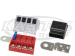 Blue Sea Systems 4 Circuit Positive Fuse Block And Negative Buss Bolts Directly To Battery Terminals