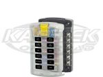 Blue Sea Systems 12 Circuit ATO Blade Fuse Block With Cover 100A Max Per Block 30A Max Per Circuit