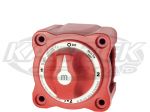 Blue Sea Systems M-Series Red Dual Battery Cut Off Isolator Switch With Removable Knob