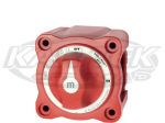 Blue Sea Systems M-Series Red Dual Battery Cut Off Isolator Switch With Removable Knob