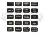 Blue Sea Systems Black With White Lettering 60 Pack Weatherproof Sticker Labels For Blade Fuse Boxes