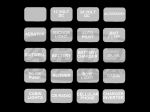 Blue Sea Systems Translucent Gray 60 Pack Weatherproof Sticker Labels For ATO Blade Fuse Boxes