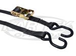 Boxer Tie Downs 1" x 9 Foot Black Ratchet Strap 1000 Pound Working Load Limit