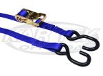 Boxer Tie Downs 1" x 9 Foot Blue Ratchet Strap 1000 Pound Working Load Limit
