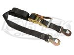 Boxer Tie Downs 2" x 9 Foot Flat Hook Black Ratchet Strap 1,660 Pound Working Load Limit