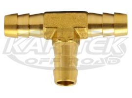5/16" Fuel Hose Brass Barbed Tee Fittings
