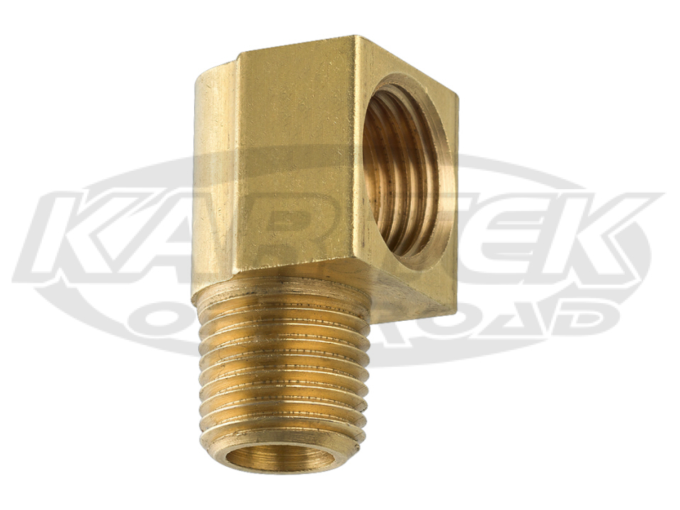 Brass 90 Degree Elbow 3/8" NPT National Pipe Tapered Thread Male To