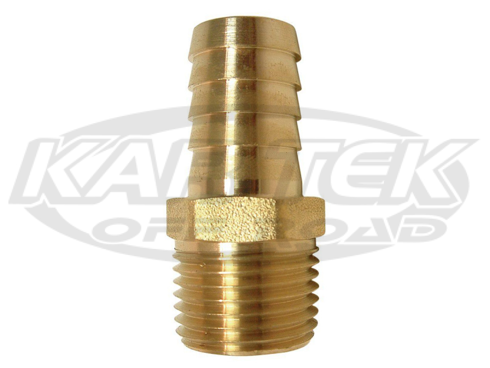 Brass 3/8" Hose Barbed Male To 1/2" NPT National Pipe Taper Male