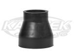 Mission Rubber Hard Black Intake Hose Reducer Couplers 3" Inside Diameter To 2" Inside Diameter