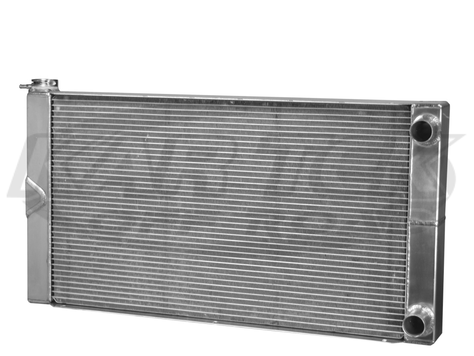 CBR 31x16 Dual Pass Aluminum Radiator Without Fans With Left Side Fill