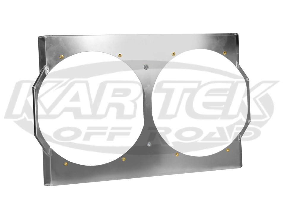 CBR Replacement 31x19 Aluminum Radiator Fan Shroud For Dual 16" Spal Or
