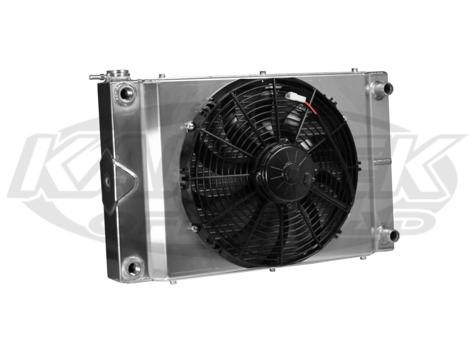 CBR Racing UTV 22.5x14 Dual Pass Aluminum Radiator With Fan And Built