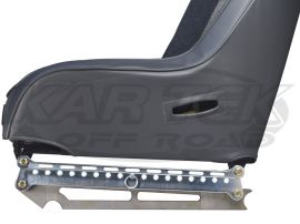 Chassis Unlimited Brushed Aluminum Adjustable Seat Sliders With 17 One Inch Adjustment Points