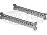 Chassis Unlimited Brushed Aluminum Adjustable Seat Sliders With 17 One Inch Adjustment Points