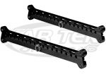 Chassis Unlimited Black Anodized Aluminum Adjustable Seat Sliders With 17 One Inch Adjustment Points