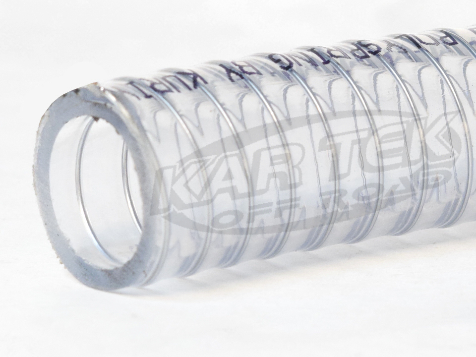Wire Reinforced Clear 21/2" Inside Diameter Fill Hose 1/4" Thick 3
