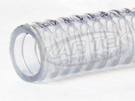 Wire Reinforced Clear 3" Inside Diameter Fill Hose 1/4" Thick 3-1/2" Outside Diameter