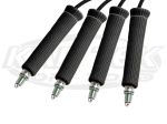 Cool It ThermoTec 14262 Black Braided Spark Plug Wire Heat Shield Sleeves 4 Pack 6 Inch Long