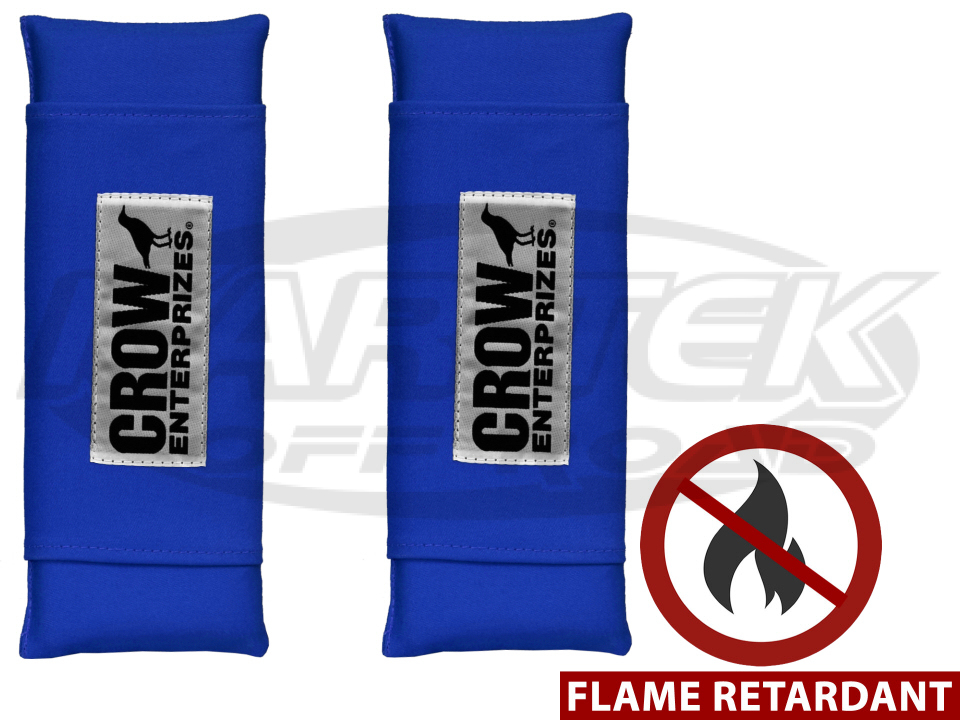 Crow Enterprizes Flame Retardant Blue Velcro Shoulder Pads For 3" Wide