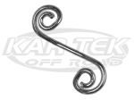 Quarter Turn Panel Fastener 0.425" Height #6 Stainless Steel S-Springs For 1-3/8" Center To Center