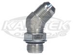 AN -12 Male To AN -12 ORB 1-1/16"-12 Thread Male O-Ring Port 45 Degree Steel Fittings 2061-12-12S