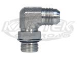 AN -12 Male To AN -12 ORB 1-1/16"-12 Thread Male O-Ring Port 90 Degree Steel Fittings 2062-12-12S