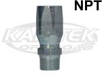 Eaton 4412-4-6S AN -6 Hose To 1/4" NPT Thread Steel Hydraulic High Pressure Straight Hose Ends
