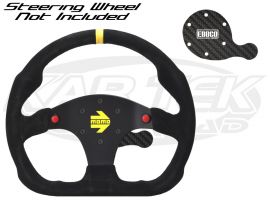 14in Univesal Cabon Fibe Acing Steeing Wheel, 6-Bolt