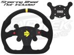 EBBCO Offroad Carbon Fiber 6 Bolt Steering Wheel Four Button Panel Fits All 6 Bolt Steering Wheels