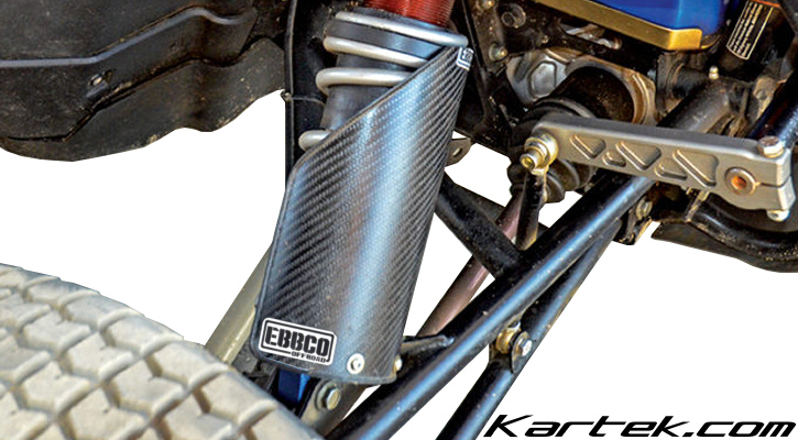 ebbco off-road carbon fiber shock shaft guards shields for king fox sway-a-way shocks