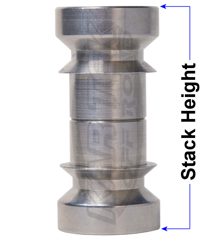 RuffStuff Specialties R1001 1 Inch To 5/8 Inch Stainless Steel Spherical Rod Heim Joint Misalignment Spacer Bushing 