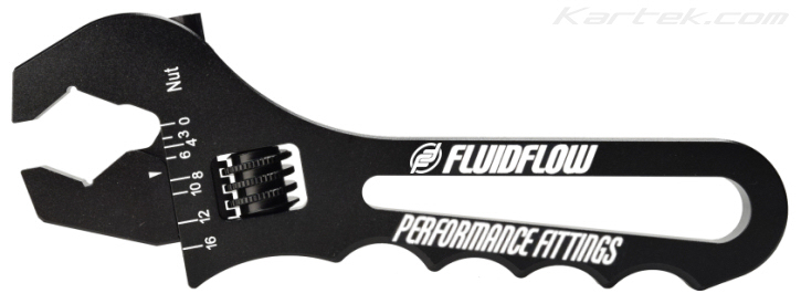 fluidflow performance fittings aluminum flare nut style crescent wrenches