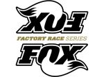 Fox 3.0" Factory Race Series Shock Black Logo Reservoir Stickers With Clear Background 8-5/8" x 9"