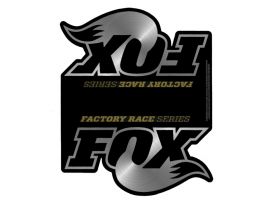 Fox Shocks 2 0 Shock Silver Logo Reservoir Stickers With Black