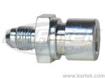 Fragola AN -3 Male To 10mm 1.0 Thread Bubble Flare Female Steel Straight Brake Adapter Fittings