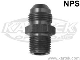 Fragola #8 x 1/4nps Transmission Fitting Black 481673-BL